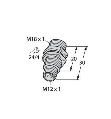 Turck Sensor induktiv BI5-G18KK-AP6-H1141