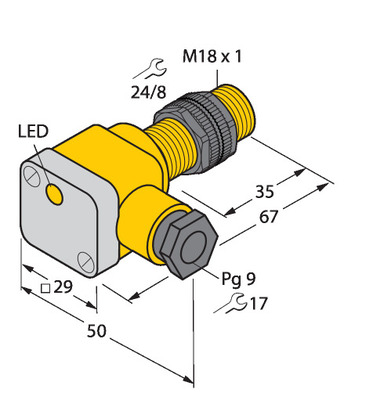 Turck Sensor induktiv BI5-P18SK-Y1X