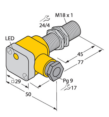 Turck Sensor induktiv BI5U-EG18SK-AP6X