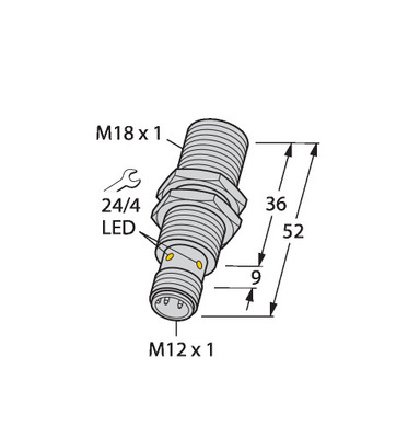 Turck Sensor induktiv BI5U-EM18-AP6X-H1141