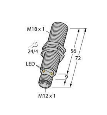 Turck Sensor induktiv BI5UMT18EAP6XH1141