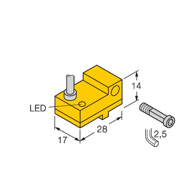 Turck Magnetfeldsensor f. Pneumatikzylinder BIM-NST-AP6X