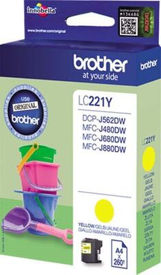 Brother Tintenpatrone gelb LC-221Y