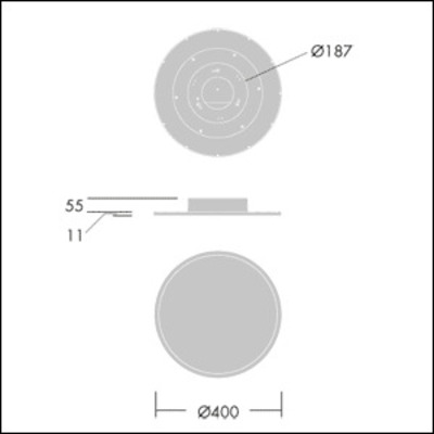 Thorn LED-Einbauleuchte 2800-840 HF E3 R400 OMEGA C #96627774