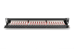 DIGITUS Patch Panel 1HE, 24-Port, schwarz DN-91624S-EA-B