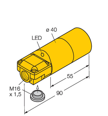 Turck Sensor induktiv NI20-K40SR-AP6X