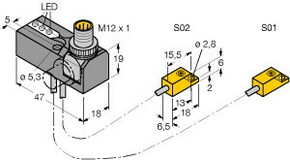 Turck Sensor induktiv NI2-ISI-0 #1650130