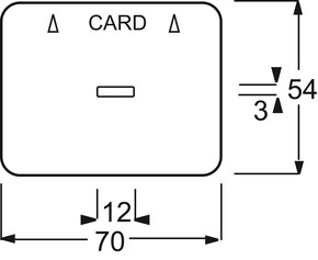 Busch-Jaeger Zentralscheibe weiß für Cardschalter 1792-22G-101