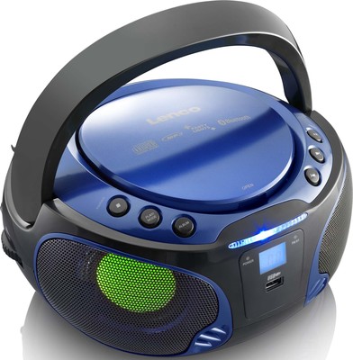 LENCO UKW-Radio CD/MP3 tragbar USB,BT SCD-550 blue