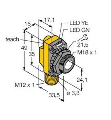 Turck Ultraschallsensor QS18UPAQ8