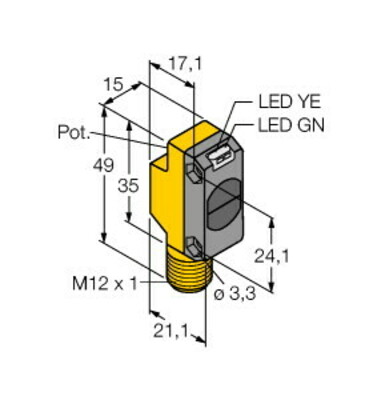 Turck Opto Sensor Lichttaster QS18VP6DBQ8