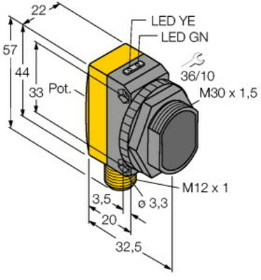 Turck Opto Sensor Lichttaster QS30DQ