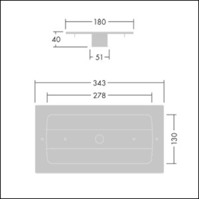 Thorn LED-Notlichtleuchte Voyager Solid FSR WH
