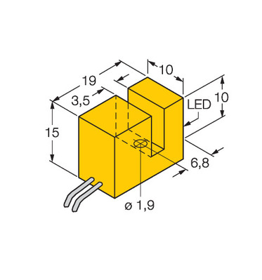 Turck Sensor induktiv SI3.5-K10-Y1X