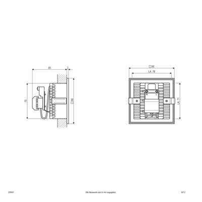 EVN Lichttechnik Wandeinbauleuchte G9 230V IP20 weiß 239501