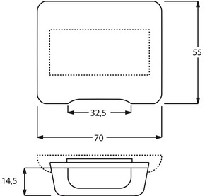 Busch-Jaeger Zentralscheibe pall TAE/UAE/LS,Klappd. 1746-260 FN