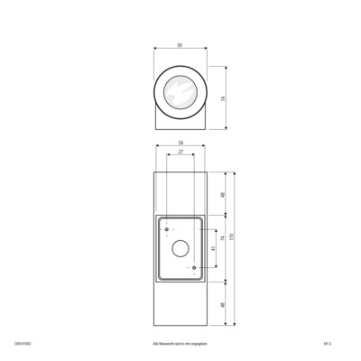 EVN Lichttechnik LED-Wandanbauleuchte 3000K IP65 edelstahl C65141002