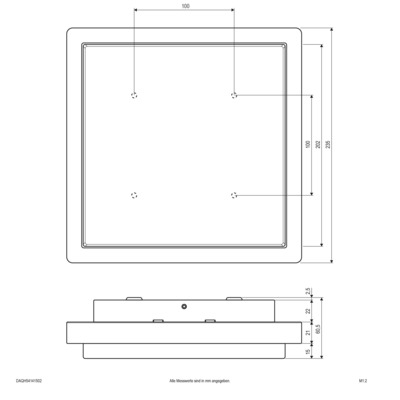 EVN Lichttechnik LED-Anbauleuchte 3000K IP54 anthrazit DAQH54141502