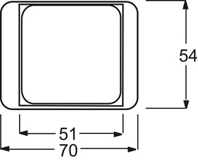 Busch-Jaeger Zentralscheibe ti 50x50,f.TAE-Einsatz 1746/10-266