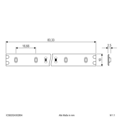 EVN Lichttechnik LED-Strip 5m rot IC 24VDC ICSB2024302804