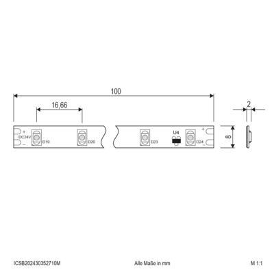 EVN Lichttechnik LED-Strip 10m 2700K IC 60LEDm ICSB202430352710M