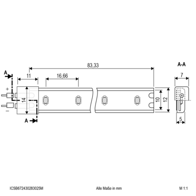 EVN Lichttechnik LED-Strip 25m blau IC 24VDC ICSB672430283025M