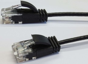 Wantec UTP-Patchkabel Cat.6A gr 3,0m RJ45 2,8mm 7302 gr 3,0m