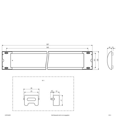 EVN Lichttechnik LED-Anbauleuchte 4000K IP20 weiß L5972440W