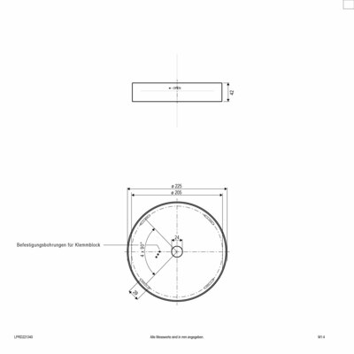 EVN Lichttechnik LED-Anbaupanel 4000K IP20 eds-optik LPRD221340