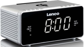 LENCO Uhrenradio PLL,FM,QI-Charging CR-550 si