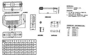 EFB-Elektronik Flip-Top Haube schwarz 25-polig 29484.1