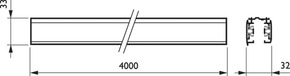 Philips Lighting 3-Phasen-Stromschiene RCS750 3C L4000 WH