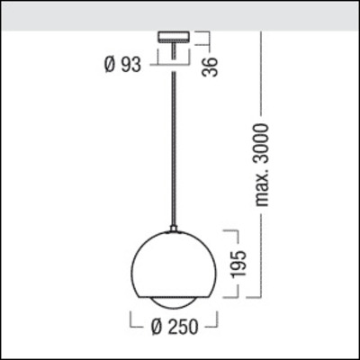 Zumtobel Group LED-Pendelleuchte Bronze SCON-SI 25 #60510080