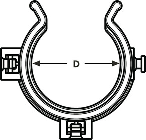 HellermannTyton Helawrap-Zubehör HWCLIP30-HIRHS-BK-50