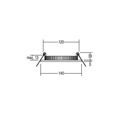 Brumberg Leuchten LED-Einbau-Panel 24V 4000K weiß 12215074