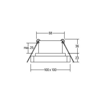 Brumberg Leuchten LED-Einbauleuchte 3000K weiß 12227173