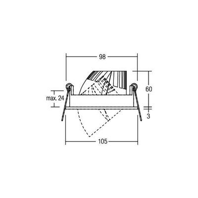 Brumberg Leuchten LED-Einbauleuchte 3000K weiß 12417173