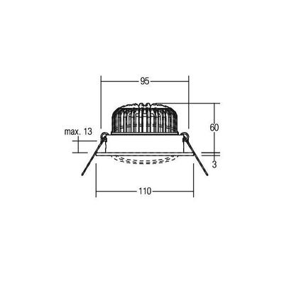 Brumberg Leuchten LED-Einbaustrahler 350mA 1800-3000K weiß 12491073