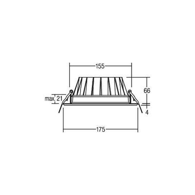 Brumberg Leuchten LED-Einbaustrahler 500mA 3000K weiß 12528073