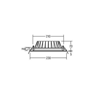 Brumberg Leuchten LED-Einbaustrahler 700mA 3000K weiß 12529073