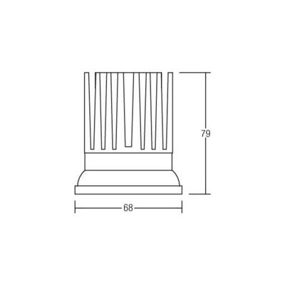 Brumberg Leuchten LED-Einbauleuchte 3000K weiß 12630073