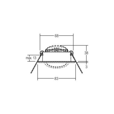 Brumberg Leuchten LED-Einbaustrahler 230V 3000K weiß 38369073