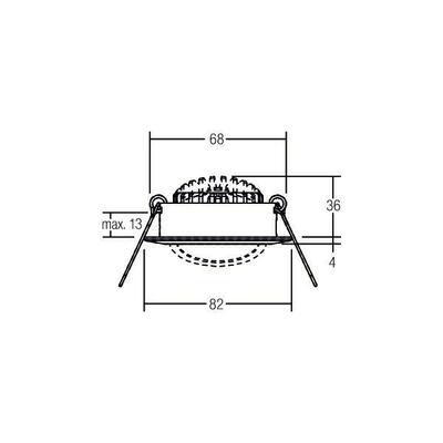Brumberg Leuchten LED-Einbaustrahler 3000K weiß dimm. 39363073