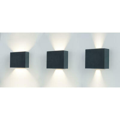 Brumberg Leuchten LED-Wandleuchte 3000K graphit IP54 60110103