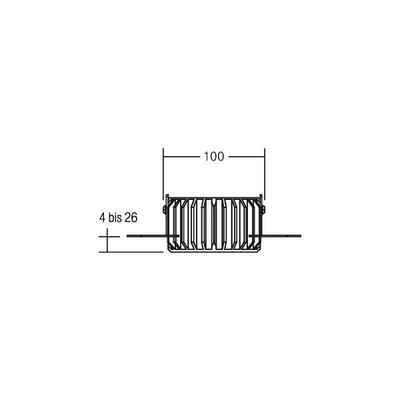 Brumberg Leuchten Einputzring weiß 85mm 82032170