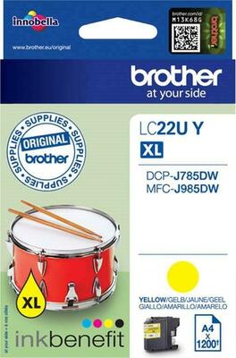 Brother Tintenpatrone gelb LC-22UY