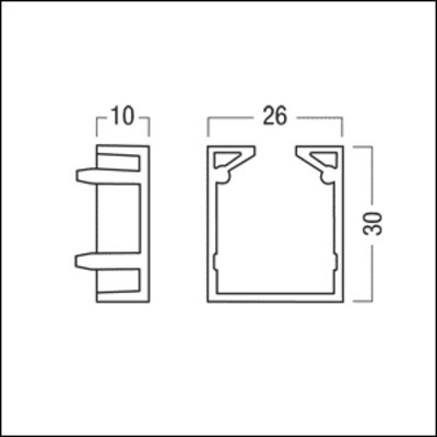 Zumtobel Group Abschlussplatte schwarz SUP2 TRACK #22169701