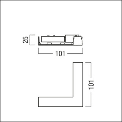 Zumtobel Group Winkelverbinder 90Gr (elektrisch) Silber SUP2 TRACK #22169790