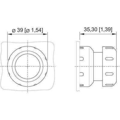 Stahl Pilzdrucktaster RT/S 8602C3-004-S