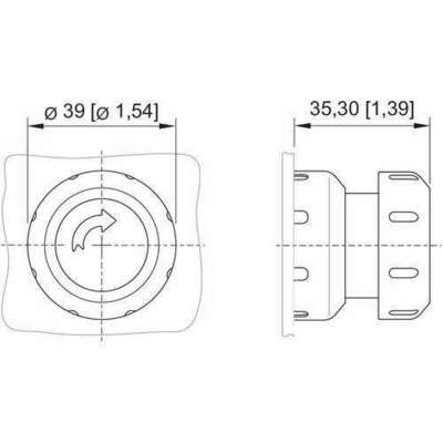 Stahl Pilzsperrtaster NOT AUS 8602C3-010-S